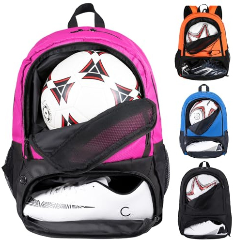 Himal Outdoors Soccer Backpack, Separate Cleat Compartment