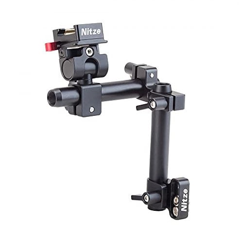 Nitze Swivel and Tilt EVF Monitor Mount w QR NATO Clamp 15mm Rod compatible with Portkeys L-EYE II