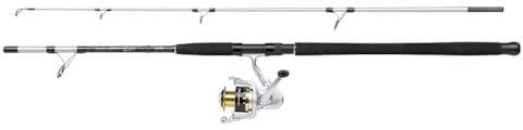 Mitchell Tanager SW Salzwasser Boot Spinn Combo - Sea Spin Setup für Barsch, Seebarsch, Pollack, Leng, Dorsch
