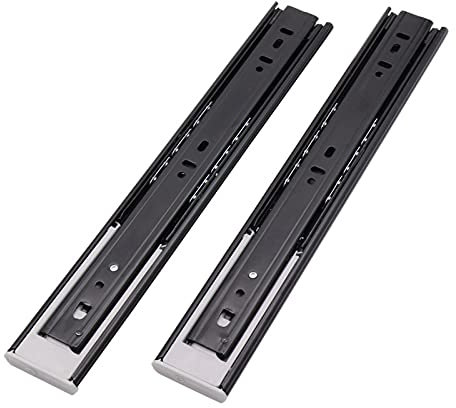 LIANYG Schubladenschienen Thicke Dreifache Gleitschublade Spur-resistente Pufferschieber Schiene Möbel Fabrik Holz Schrank Stützer Slide Runway Möbel Schubladenauszug 477 (Size : 250mm)