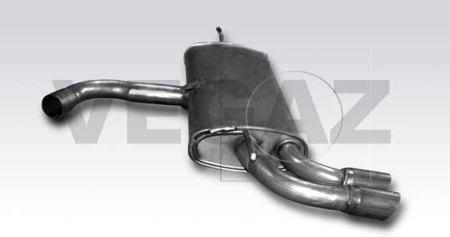 VEGAZ VS-628 Endschalldämpfer Endtopf Hinten