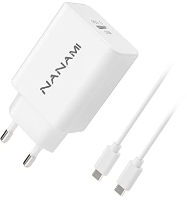 USB C Ladegerät iPhone Netzteil - NANAMI 30W Power Adapter mit USB C Kabel, Schnellladegerät für iPhone 16, 15, 15 Pro Max, 14, 14 Pro Max, Samsung Galaxy S24 Ultra, LG, Pixel 10/9/8/7