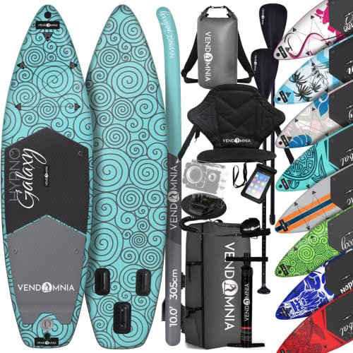 SUP Board Set 305x76x15 aufblasbar, Kajaksitz, Cam Halterung, Luftpumpe, Tragetasche, Rucksack, Drybag, Beinleine, Handytasche, Teleskoppaddel, Stand Up Paddle, Paddling, Paddelboard, Surfboard, 170kg