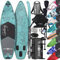 SUP Board Set 305x76x15 aufblasbar, Kajaksitz, Cam Halterung, Luftpumpe, Tragetasche, Rucksack, Drybag, Beinleine, Handytasche, Teleskoppaddel, Stand Up Paddle, Paddling, Paddelboard, Surfboard, 170kg