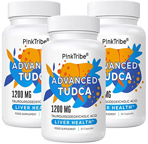 TUDCA Supplement 1200mg pro Portion, (3 Pack) 180 Kapseln, Ultra Strength Tauroursodeoxycholic Acid, Erstklassige Qualität