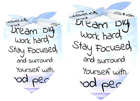 Hundehalstuch, verschwommen, Strand mit Spruch, für Mädchen, Jungen, Lätzchen, Hundeschal, Zubehör für kleine, mittelgroße und große Hunde, Welpen, Katze, Haustier, 2 Stück