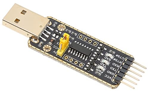 Septpenta USB Zu Uart TTL Adapter, Überstrom und Überspannungsschutz, Überspannungsschutz, Antistatik, Black Immersion Gold Process, 3,3 V/5 V Ausgang 6 MBps, Ch343g Chip, Geeignet für Win