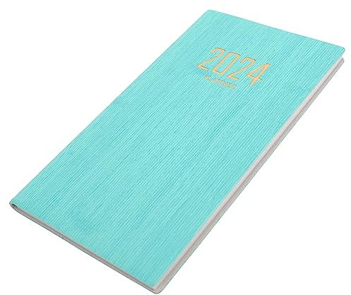 MAGICLULU 2024 Englischer Terminplaner Notizbuch Tagesplaner Notizbuch 60 Blätter