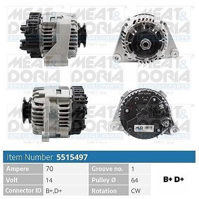 Meat & Doria 5515497 Lichtmaschine Citroen Berlingo (M),