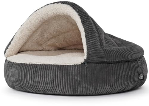 Mypado Shell Cord Hundehöhle (M, anthrazit)