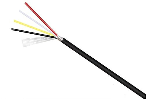 Kabel flexibel 2 3 4 5 6 7-adriges Kopfhörerkabel, 10 m UL2547 abgeschirmtes Signalkabel, 30/28/26/24/22 AWG Kupferkabel, PVC-Kanal-Audio-Steuerleitung Verlängerungsstecker (Size : 26AWG, Color : 4C