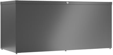 ILESTO Allroundbox High aus Stahl | Gartenbox L High in Anthrazit | Stauraumlösung | 179x76,5x82,2cm | Regenwasserdicht | Abschließbar