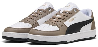 Puma Puma CAVEN 2.0, Unisex Sneaker, Totally Taupe-Puma Black-Puma White,