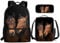 Howilath Horse Backpack for Girls with Lunch Box 3 in 1 School Bag and Lunch Bag for Primary Middle School Kids Bookbag/Lunchbox/Pencil Case
