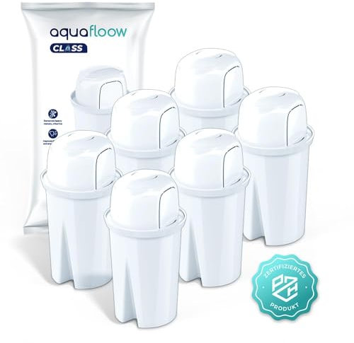 Aquaflow Water Filter Cartridges | Compatible with Brita Classic & Dafi Family Astra | Reduces Limescale, Chlorine & Impurities | 6-Pack Replacement Filters