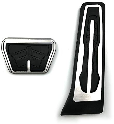 Car Pedal Cover,Pedal Cover,Car Pedal Fit Use For BMW 1 3 4 5 6 Series F20 F30 F31 F32 F33 F34 F36 X3 X4 X5 X6 F20 F30 E34 E39 E70 E71 E90 Metal Gas Fuel Brake Pedal Pad
