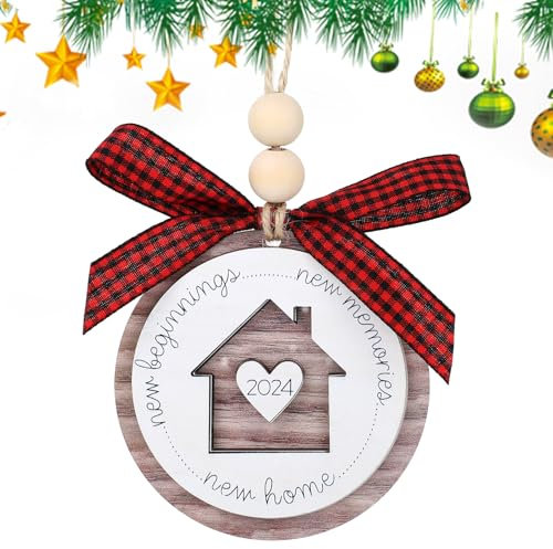GEEHUA Einweihungsgeschenke für das Neue Zuhause 2024, Beste Einweihungsgeschenke zu Weihnachten 2024, Deko für das Neue Zuhause Holzbehänge, Dekoration für das Erste Weihnachten im Neuen Zuhause