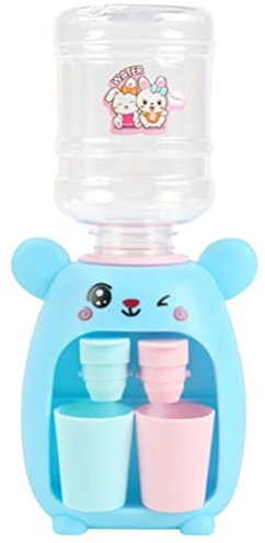 Gadpiparty Mini Dispensador De Agua Pequeño Dispensador De Agua Juguete Dispensador De Agua Juguete De Fuente para Beber Accesorios De Casa De Muñecas Modelo De Escena De Juego De Vida En