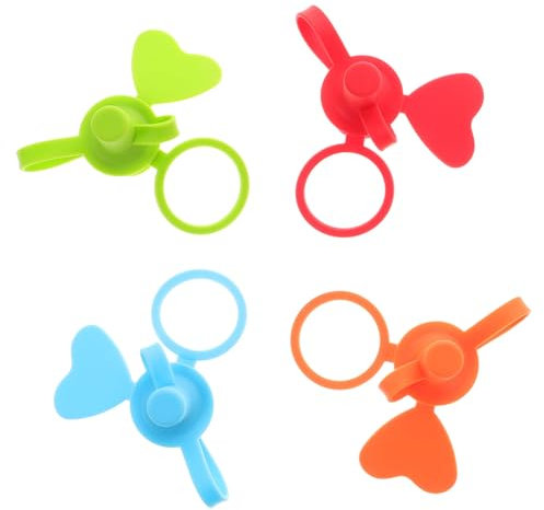 ibasenice 4 Stück -Wasserflaschenverschluss Flaschenverschlüsse Wasserflaschenverschluss aus Silikon gesteckt Kinder-Wasserflaschenverschluss Flaschenverschluss für Kleinkinder Kieselgel