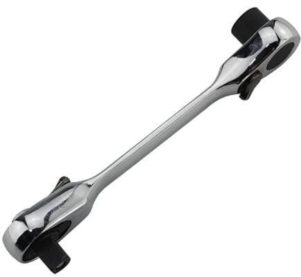 Clé à cliquet 2 en 1 1/4 pour clé à cliquet avec 72 dents double sens tournevis