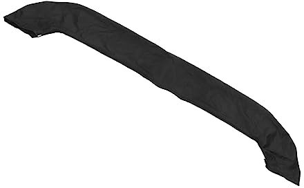 Bimini Cubierta Superior de Tela Oxford Parasol Impermeable Toldo para Barco Negro