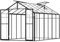 VEVOR Serre en Polycarbonate 236 x 346 x 207 cm, Serre d'extérieur avec 2 fenêtres de Ventilation, Porte à charnières, kit de Serre en Aluminium pour Jardin et arrière-Cour