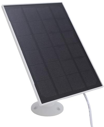 Masyrt 8W USB C Solar Panel for Bird Feeder Camera, IP66 Water Proof Video Doorbell, Solar Charger for Rechargeable Battery Cameras