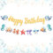 Ocean Happy Birthday Banner Hai Wal Strand Party Dekorationen Supplies Unter dem Meer Party Dekorationen für Indoor Outdoor