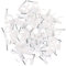 UKCOCO 400pcs Clamp Line Card Coax Cable Pliers Cable Holder Wire Hose Clamp Clamps Tape Wall Cable Clips Straps Heavy Duty Cable Trunking Wire Rope Plug Pipe Clips Ties Kit Steel White