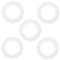 Warmhm 5 Pezzi Copertura protettiva tazze da allattamento scudo flange degli amici di pompaggio pezoneras para lattancia pumpin pals flange Gel di silice bianca
