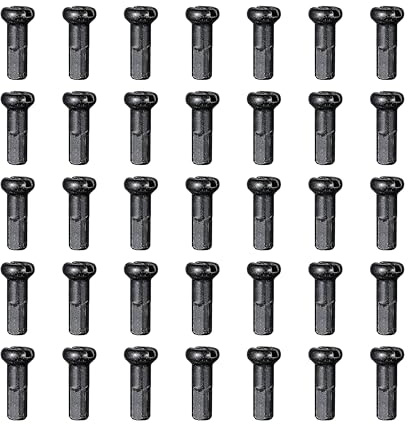 FUNN Speichennippel Messing, Länge 14mm, für 14G, 36 Stück | korrosionsbeständig, für Rennrad, MTB, Gravel und E-Bike Laufräder