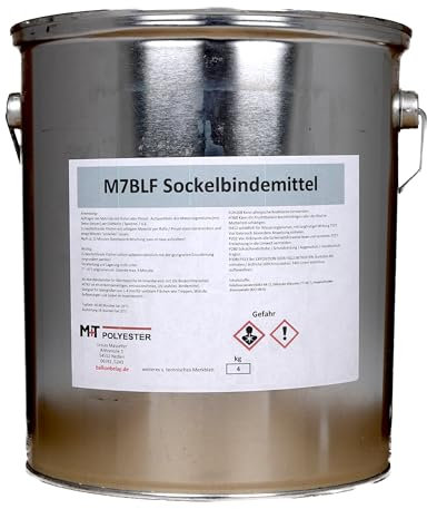 4kg Wand- und Sockelbindemittel M7BLF für Steinteppich, Sockel, Treppe, senkrecht, Innenbereich