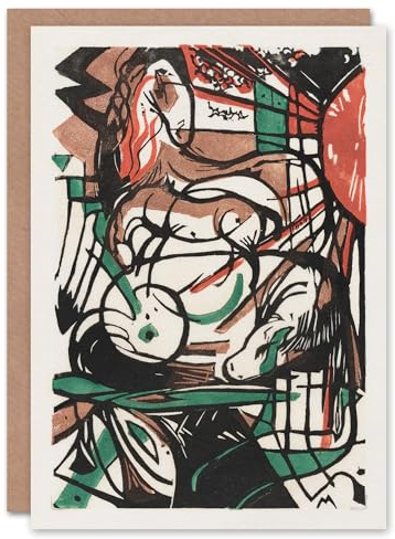 Artery8 Franz Marc Art Card The Birth of Horses Abstract Painting
