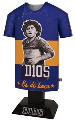 Diego Maradona Retro Metal Football Shirt - Officially Licensed Miniature Alloy Replica Jersey Collectible Legend Display Gift