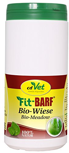 cdVet Naturprodukte Fit-BARF Bio-Wiese 700 g - Hunde - Bio-Kräuter-Kombination - Quelle für Mineralien, Vitamine und Spurenelemente - Basen-Regulation - Vitamine - Rohfütterung - BARFEN -