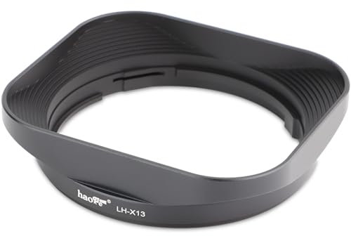 Haoge LH-X13 Gegenlichtblende mit Bajonettsockel für Fujifilm Fujinon Fuji XF14mmF2.8 XF 14mm F2.8 R und XF18-55mmF2.8-4 XF 18-55mm F2.8-4.0 R LM OIS Objektiv