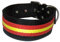 Collar para Perros Nylon Negro con Bandera España 5cm Ancho - Longitud - 55cm