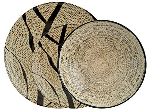 Arthur Krupp 67350-A2 Tribal Mood Porcellana - Servizio piatti, 12 pz