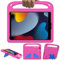 GOZOPO Niños Funda para iPad 9ª / 8ª / 7ª Generación (iPad 9/8/7-10,2 Pulgadas, 2021/2020/2019), a Prueba de Golpes Carcasa con Cubierta de Soporte, Rosa