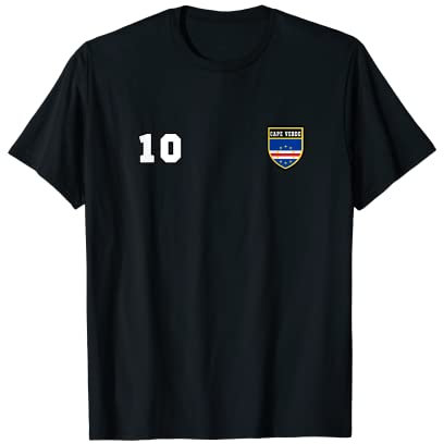 Cape Verde Nummer 10 Fußball Flagge # Ten Trikot T-Shirt