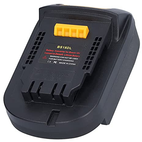 Power Tool Converter, BS18DL Battery Conversion Adapter 200℃ Temperature Resistance Nickel Plated Brass for 18v Lithium Battery Tools Electric Equipment