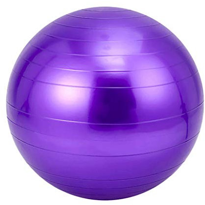 Umerk Gymnastikball Übung Yoga-Kugel Fitness Ball Nicht Beleg for Fitness, Balance & Fitness Workouts mit Luftpumpe (Color : Purple, Größe : 85cm)