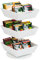 Mind Reader Anchor Collection, giostra per tè e condimenti, a 3 ripiani, con 12 scomparti, organizer da bancone, 17,1 x 17,1 x 29,2 cm (lunghezza x larghezza x altezza), colore: bianco