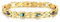 Zysta Damen Magnetarmband Edelstahl Armband Zirkonia Abalone Muschel Magnetisches Armreif Gold (Gold)