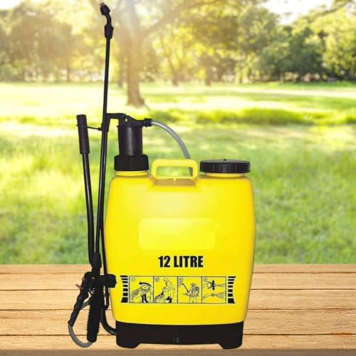 Buystarget Knapsack Garden Pressure Sprayer Backpack Hand Spray Bottle Weed Killer Chemical (12LTR) multiple