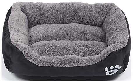 Lit pour Chien et Chat de Petite Race Coussin de Couchage pour Chien Panier Doux et Lavable Canapé pour Chat Noir Taille 3XL