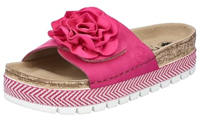 Rieker Damen Pantoletten 69562-31 rosa Gr. 42