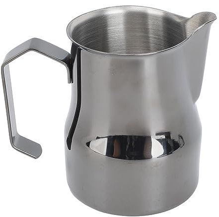 Jarra de Leche, Jarra para Espumar Leche de Acero Inoxidable de 12 Onzas, 450 Ml, Diseño de Pico de águila, Taza Vaporera para Espumar de Leche, Taza de Jarra de Material Seguro