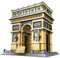 Hallisun Paris Arc De Triomphe Bausteine Set, Sammlung weltberühmter Wahrzeichen, Architekturmodellbausatz, Lernspielzeug für Kinder und Erwachsene, als Geschenk und Büro Heimdekoration, 1399 Teile