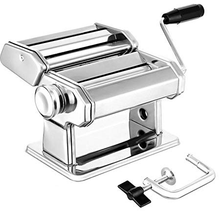 sjdoPulse Nudelmaschine, Nudelschneider, Robuste Hausgemachte Nudelmaschine, 7 Dickeneinstellungen, Passend Für Frische Makkaroni, Lasagne, Rollennudelmaschine, Ramen-Nudelmaschine